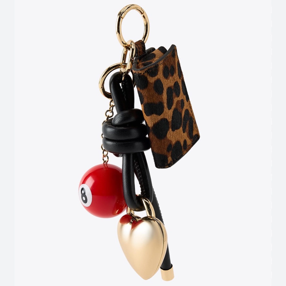 ZARA RED 8 Ball Keychain/Bag Charm
